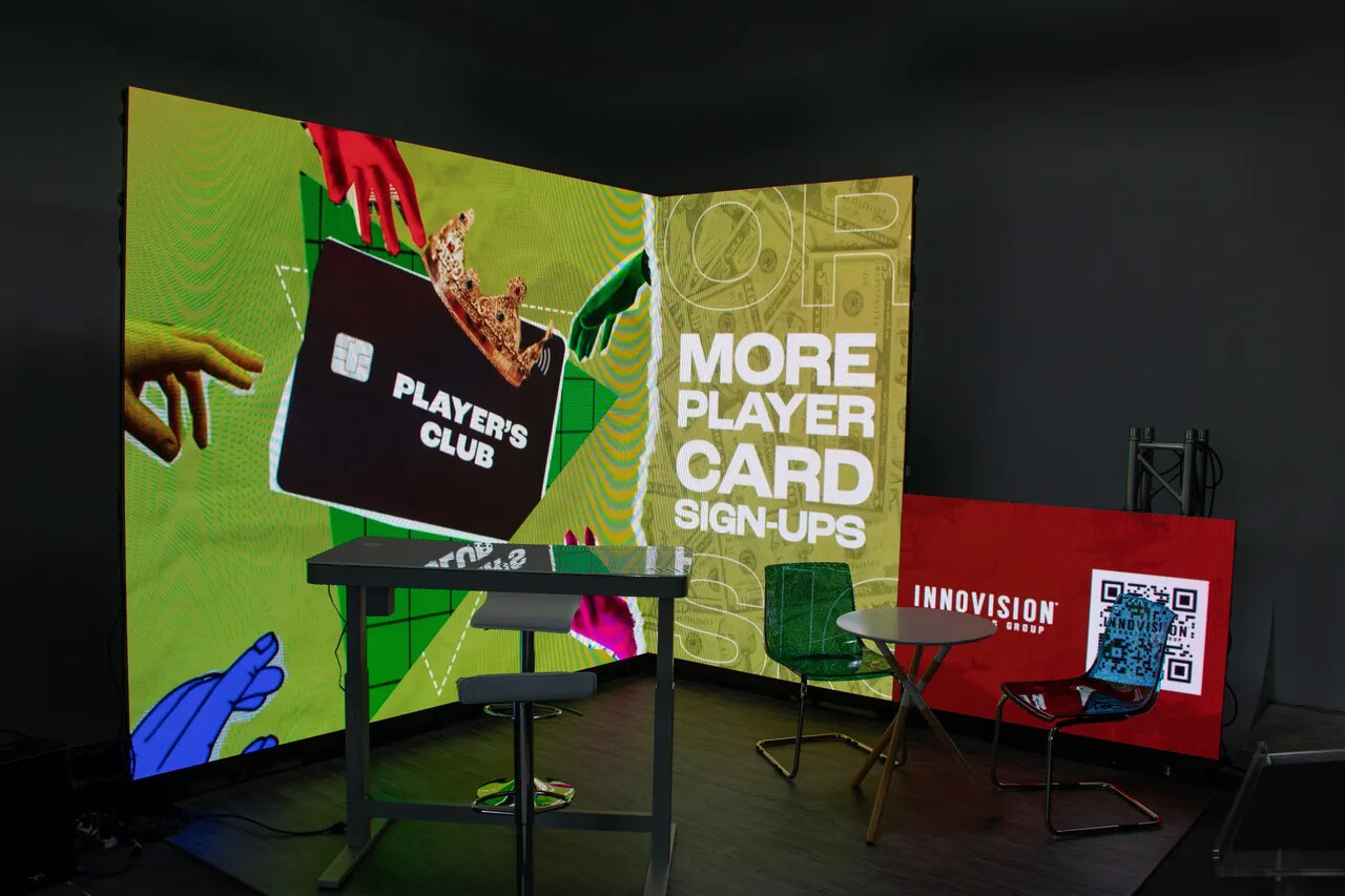 Event booth with LED display