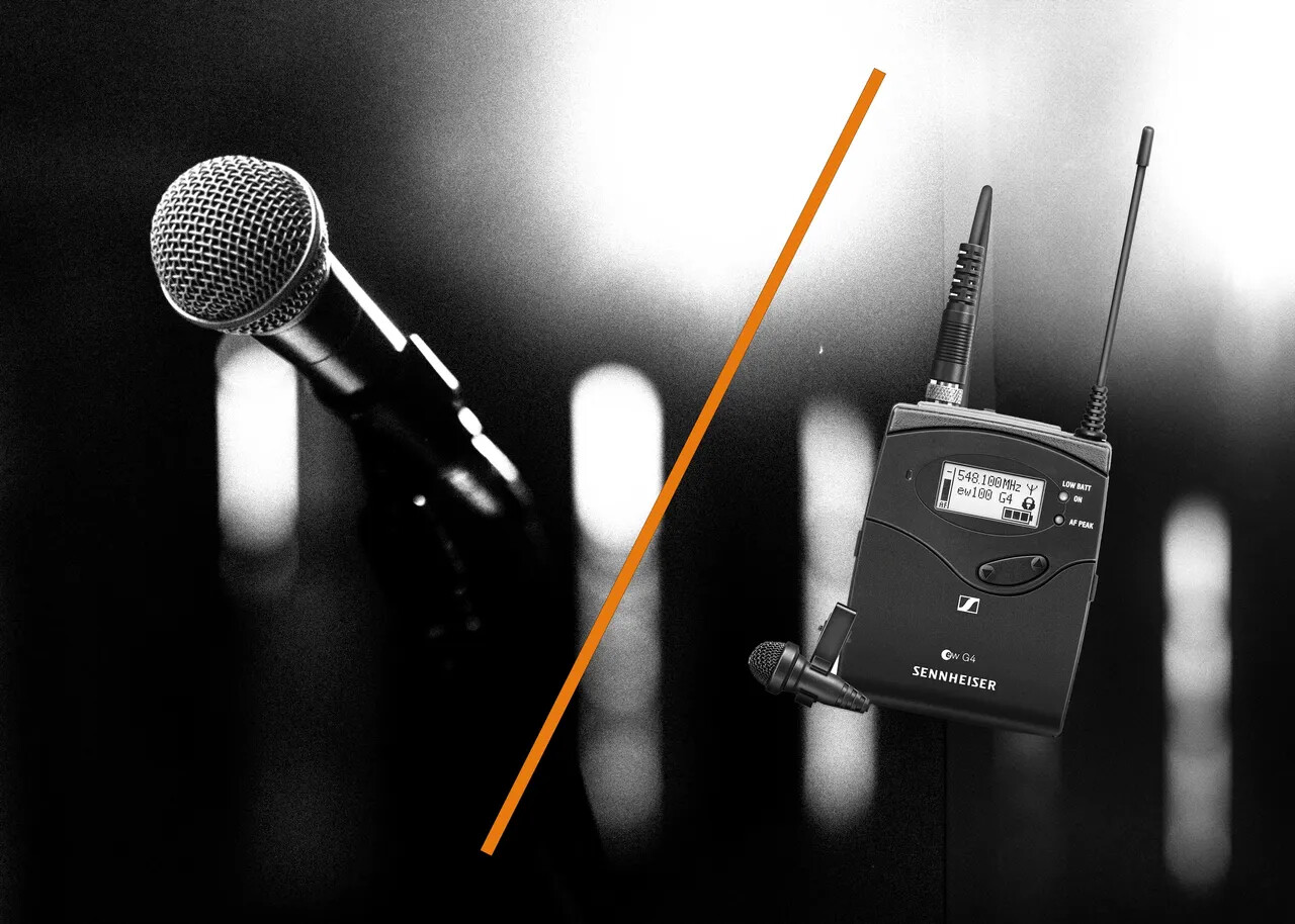 Handheld microphones for event use