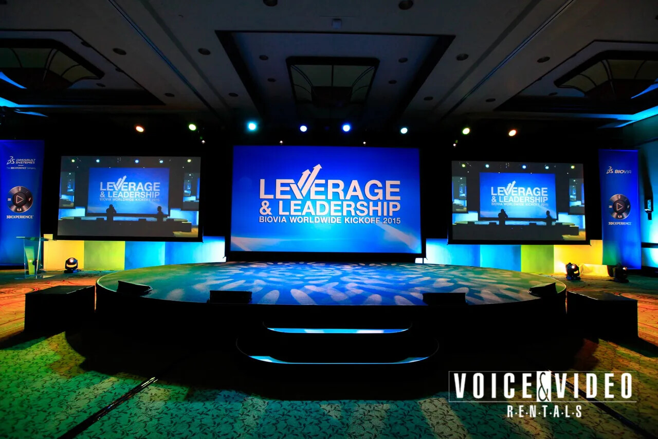 Live event stage and production setup