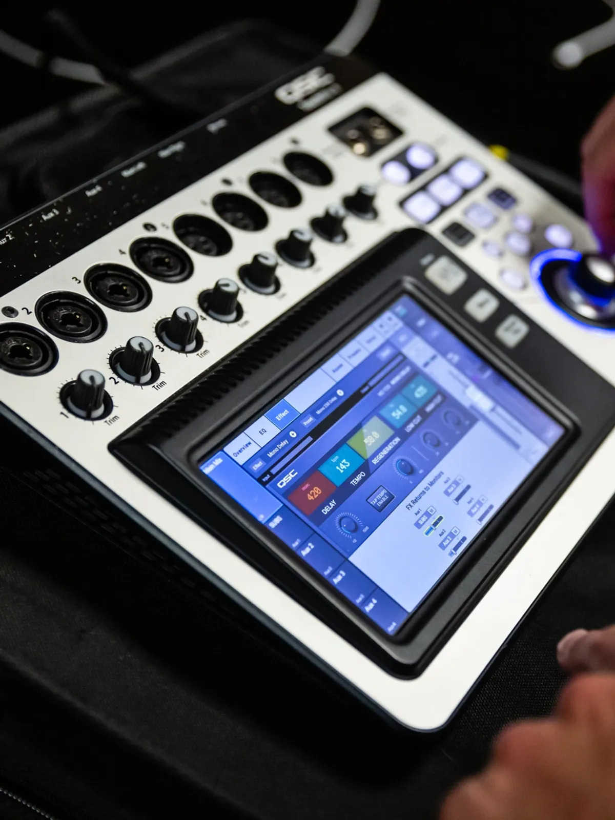 Audio mixer for equipment rentals